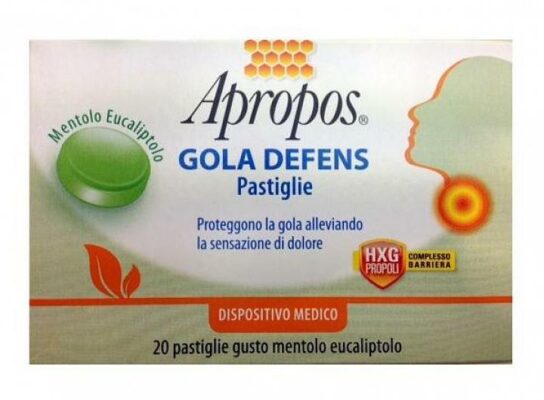 gola pastiglie mentolo