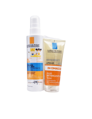 La Roche Posay spray invisibile bambini 50+ 200ml + Lipikar olio 100ml OMAGGIO