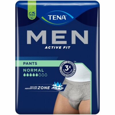 Tena Men Active Fit Pants NORMAL GREY L/XL mutandine assorbenti da uomo 8 Pezzi