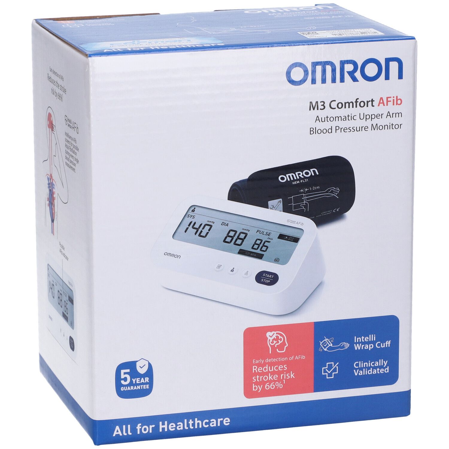 Omron Sfigmomanometro da braccio M3 Comfort Afib